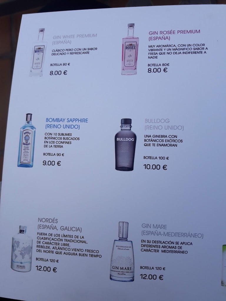 Macao Lounge Bar — Carta
