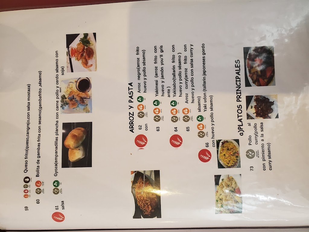 Kasumi sushi buffet Cartagena — Carta