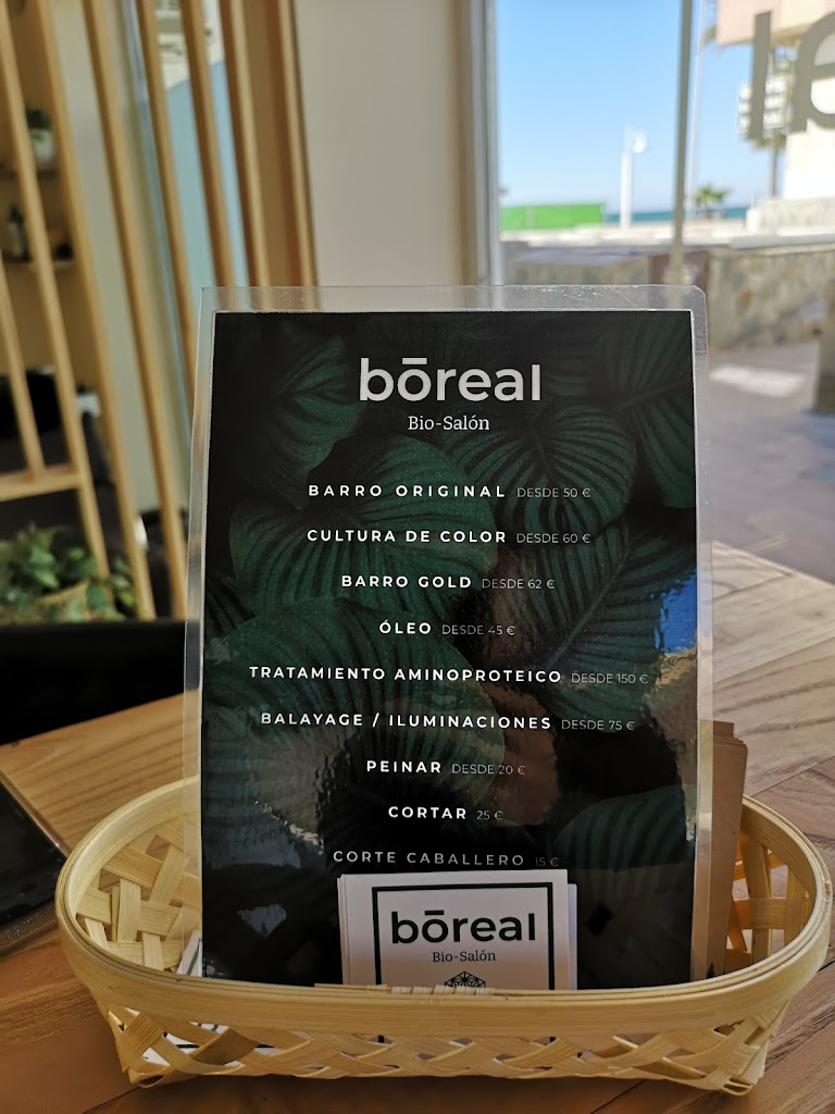 Bio-Salon Boreal - Peluqueria organica - Secretos del agua — Carta