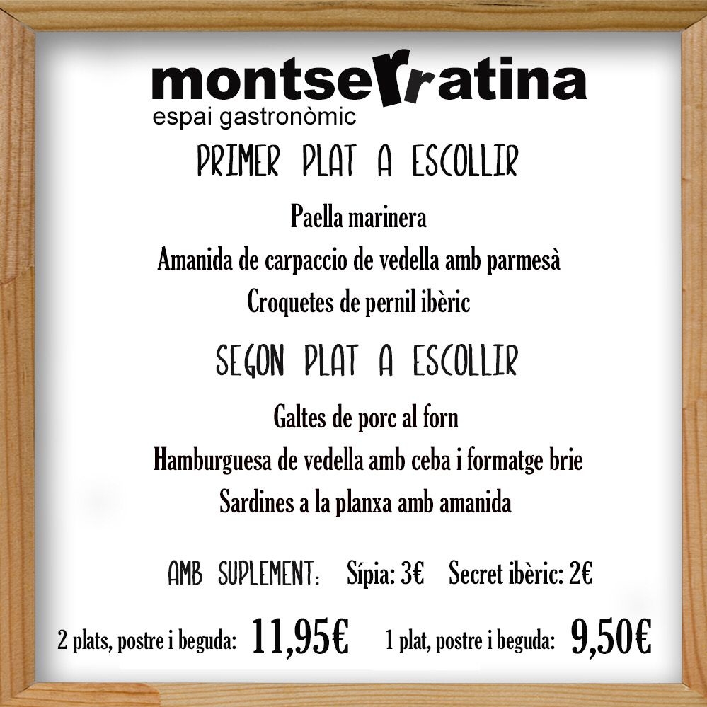 La Montserratina — Carta