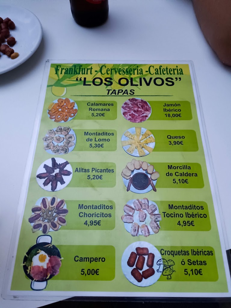 Los Olivos — Carta