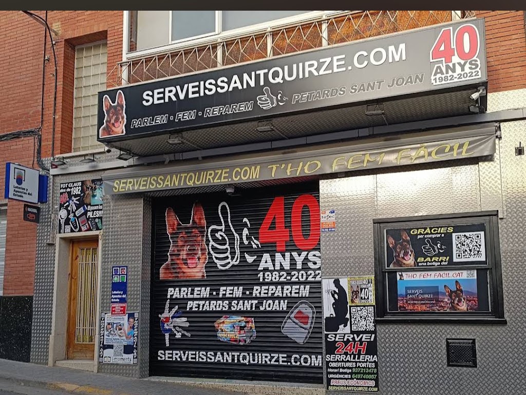 TIENDA DE PETARDOS-CERRAJERO-CELERITAS-FOTOGRAFIA-COPISTERIA- SERVEIS SANT QUIRZE,DES DE 1982