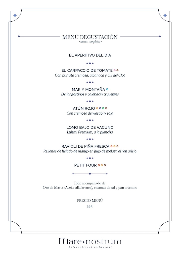 THE COMM Restaurant — Carta