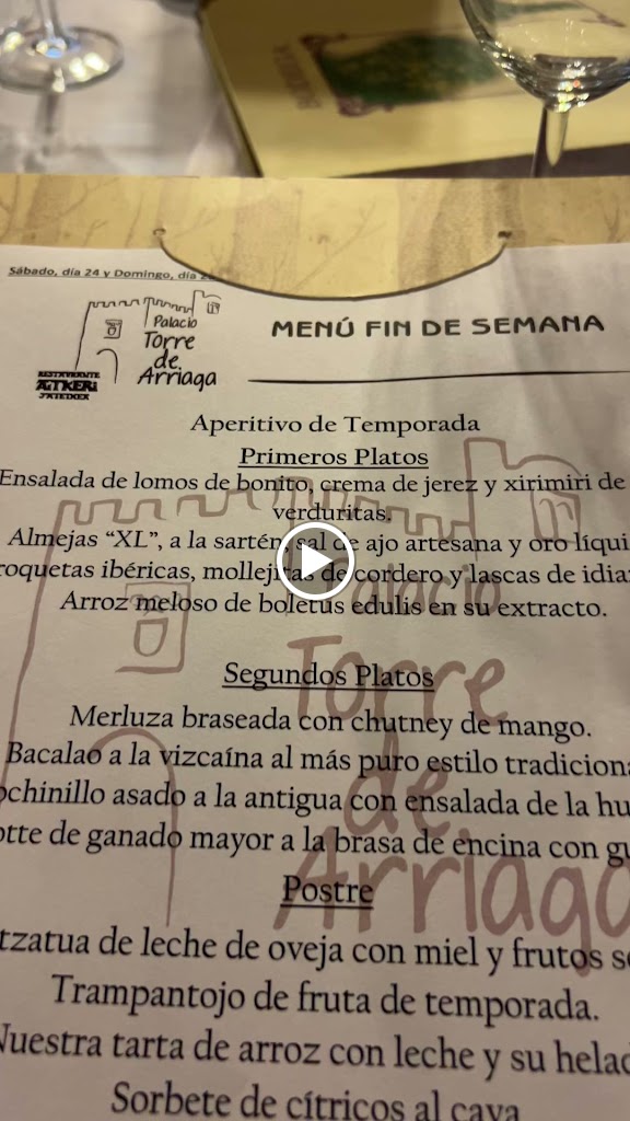 Palacio Torre de Arriaga "Aitkeri" — Carta
