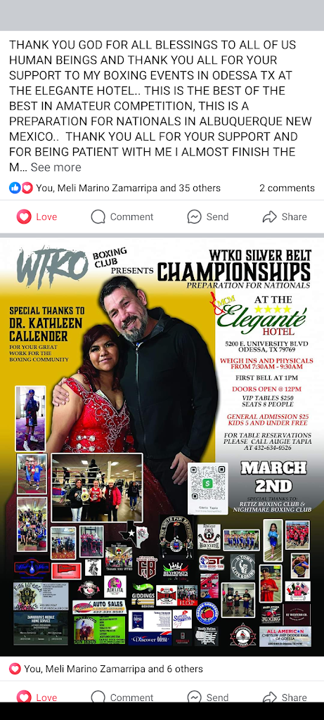  West Texas knockout Boxing Club