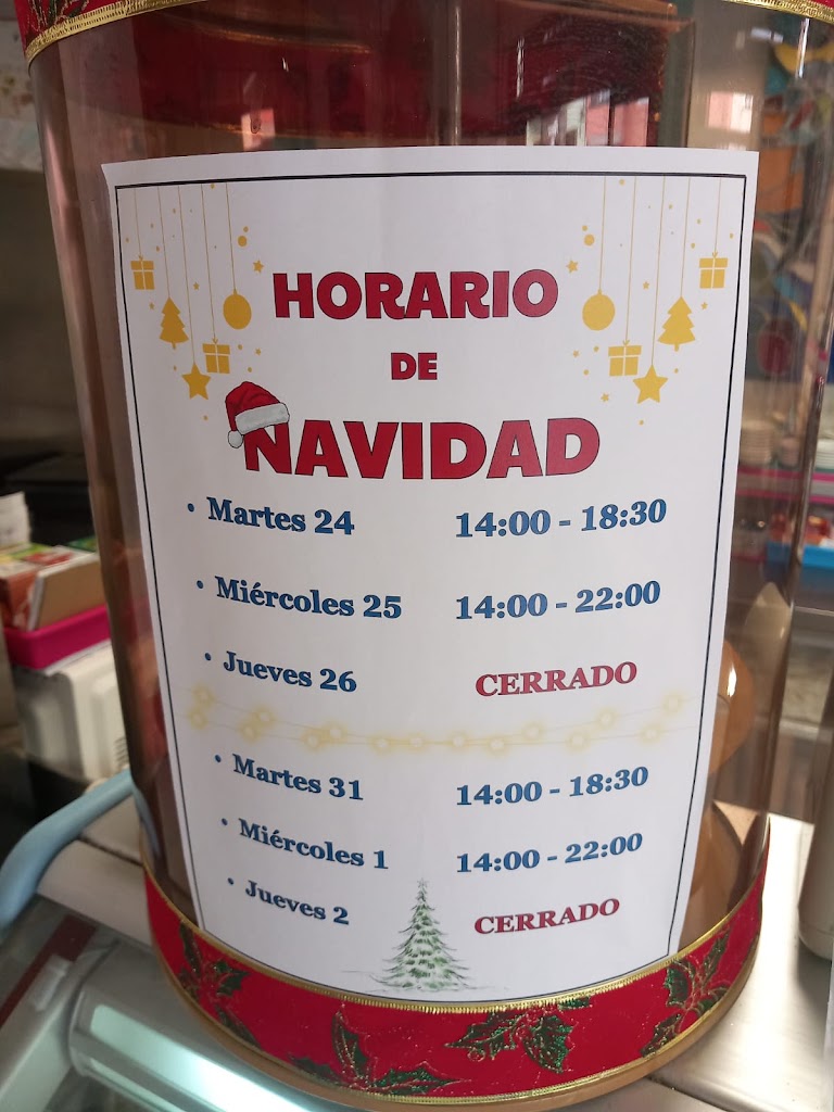 Heladeria Freddino — Carta
