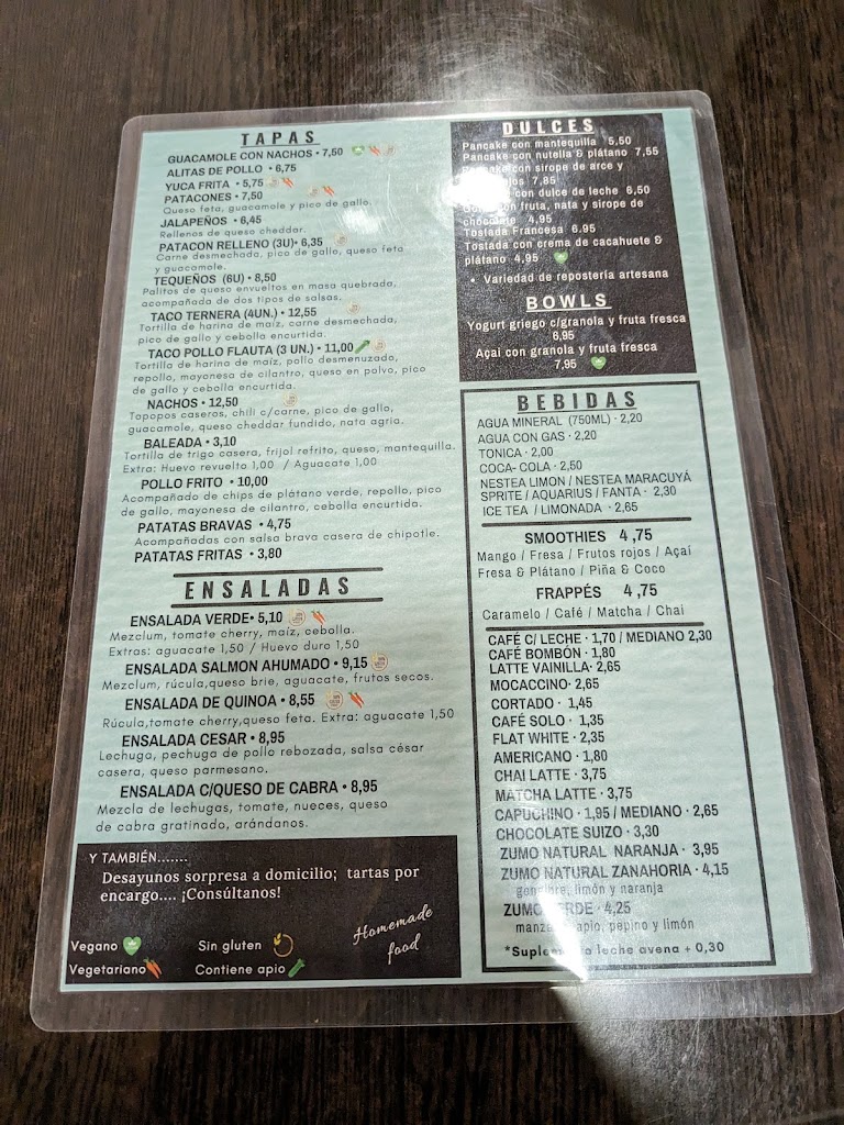 La Nonna Brunch — Carta