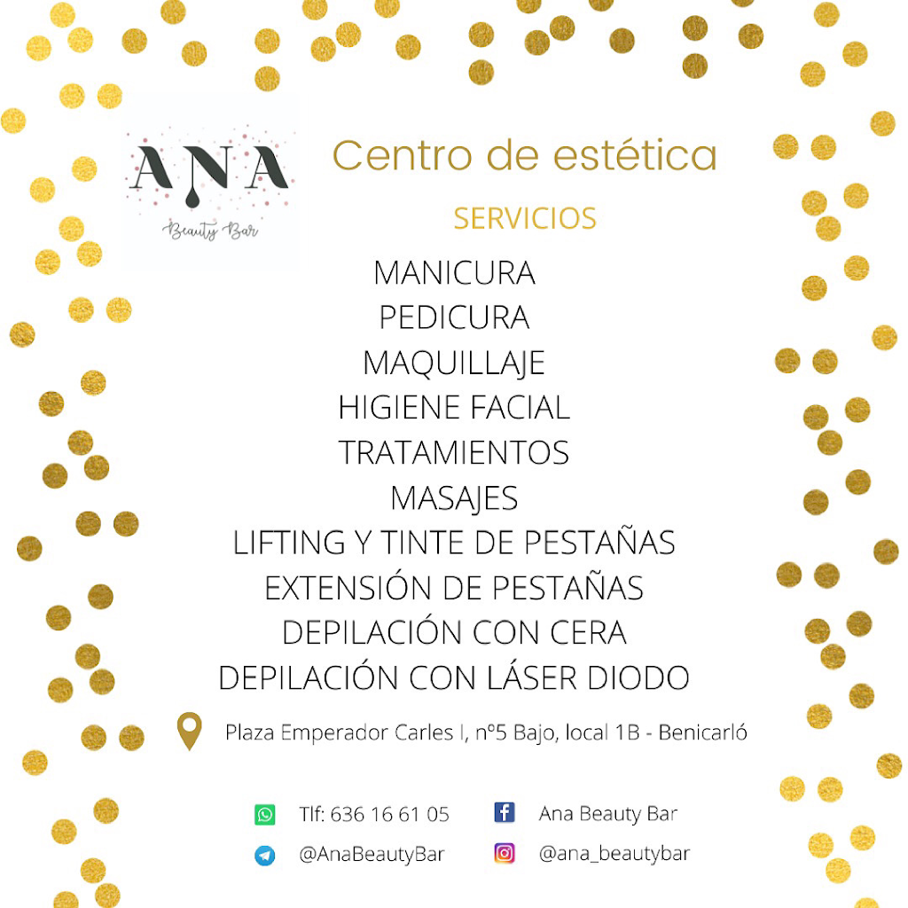 Ana - Beauty Bar — Carta