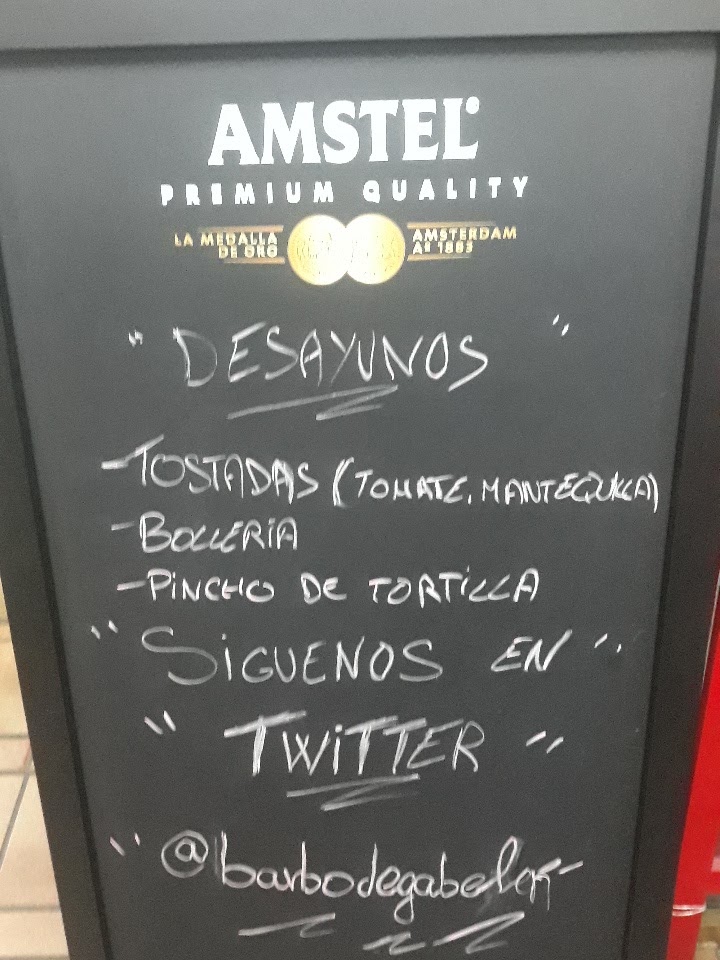 Bodegas Belen — Carta
