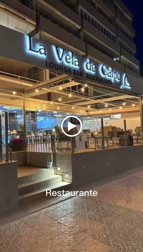 LOUNGE BAR - RESTAURANTE La Vela de Calpe. — Videos