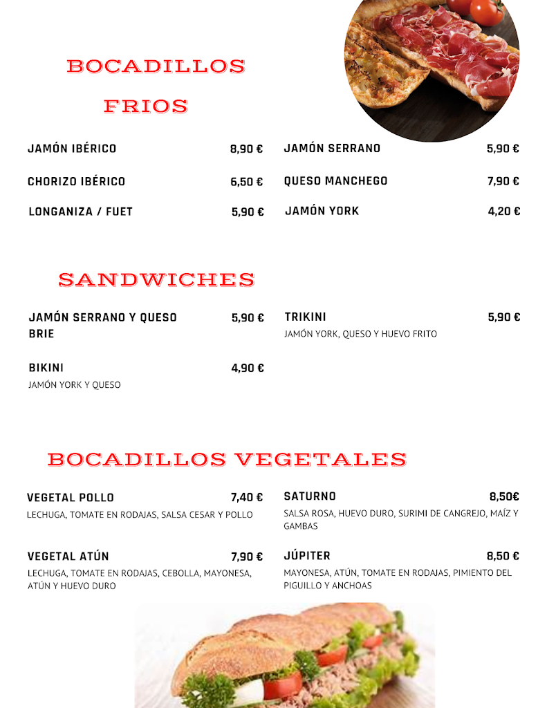 Restaurant HELL'S KITCHEN — Carta