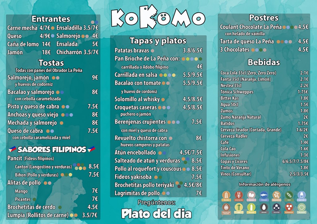 Kokomo Bar — Carta