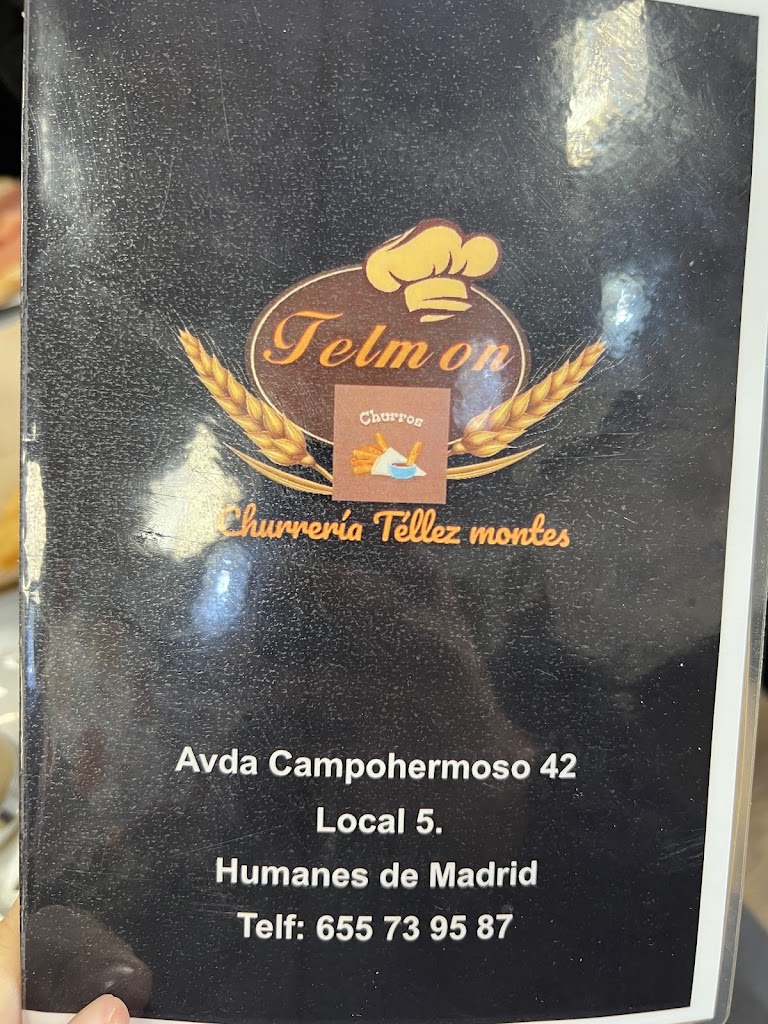 Churreria chocolateria Telmon — Carta