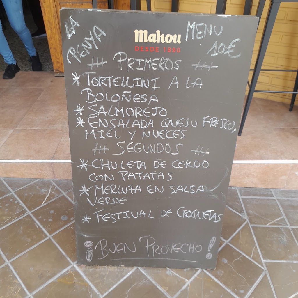 Bar la Penya — Carta