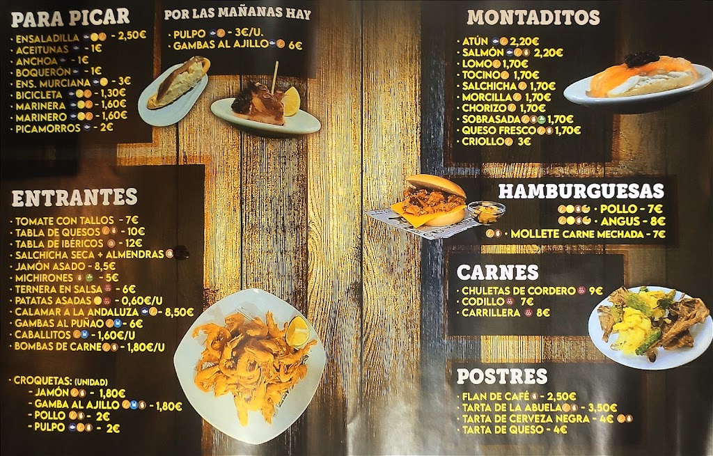 Cerveceria La Voz Negra — Carta