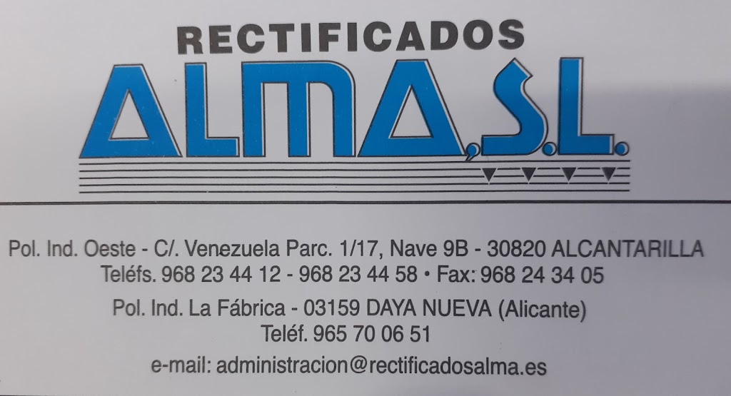 RECTIFICADOS ALMA, S.L. — Del propietario