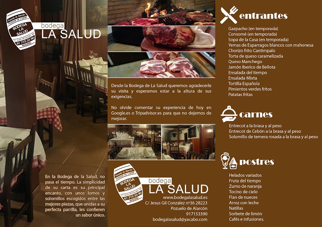 Bodega la Salud — Carta