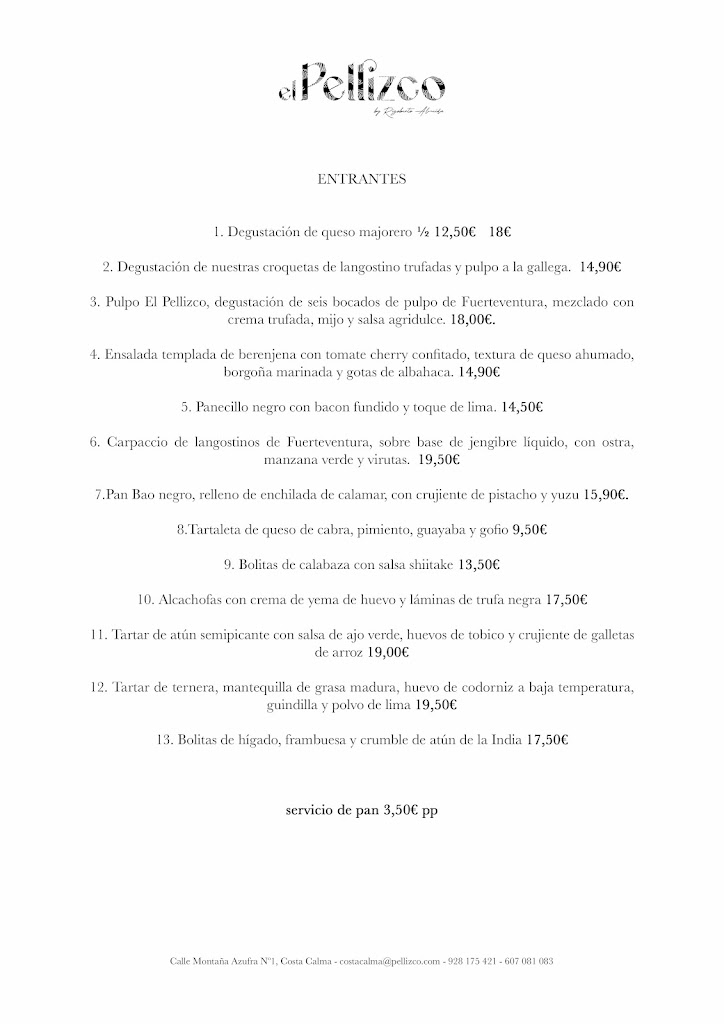 El Pellizco by Rigoberto Almeida — Carta