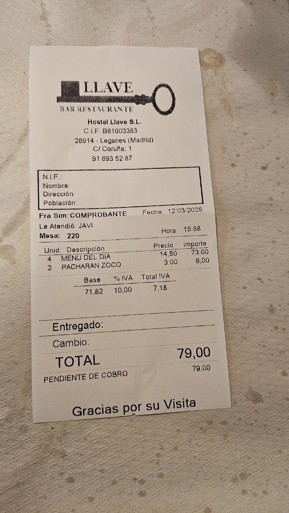 Bar Restaurante Llave — Mas recientes