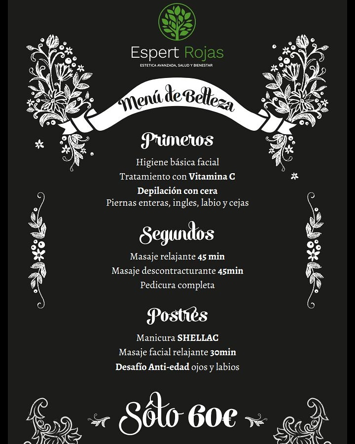 Centro de Estetica Espert Rojas — Carta