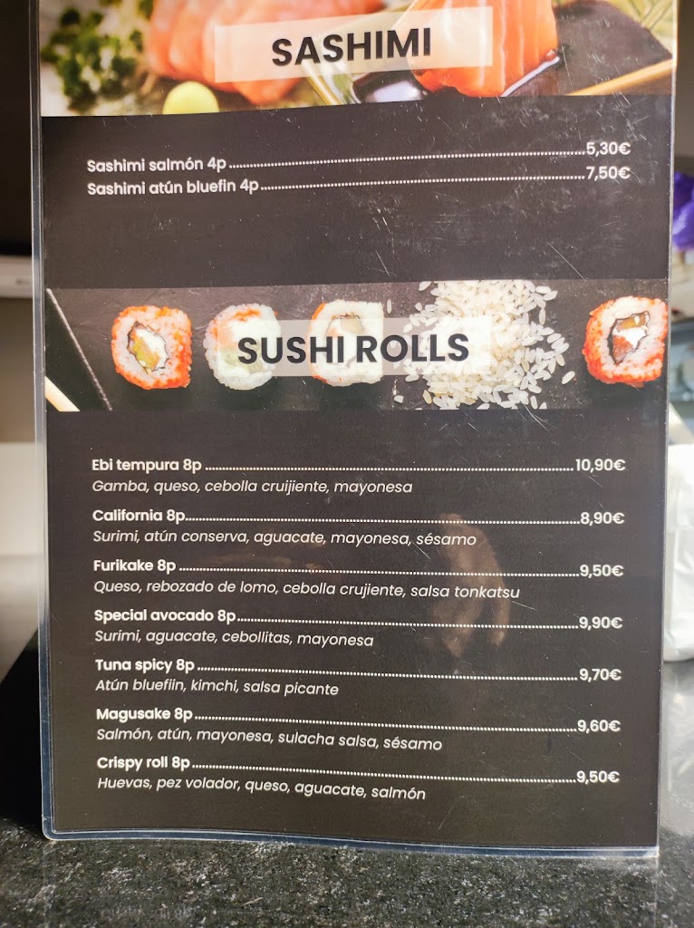 Sushi Esplugues — Carta