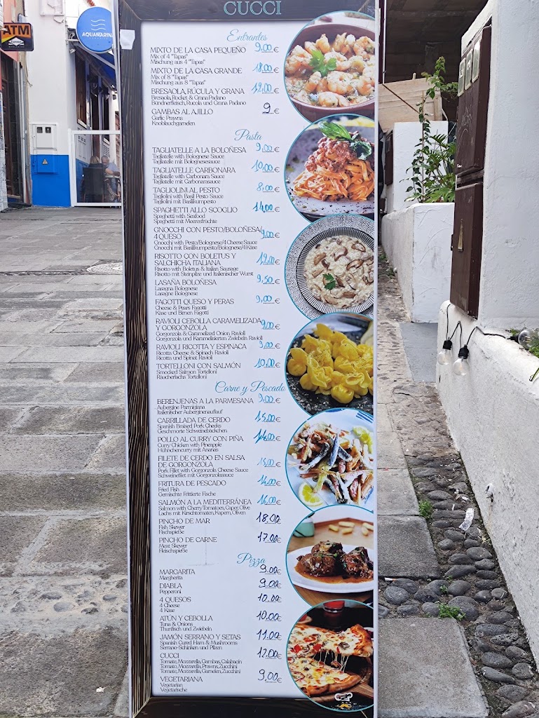 Ristorante Cucci — Carta