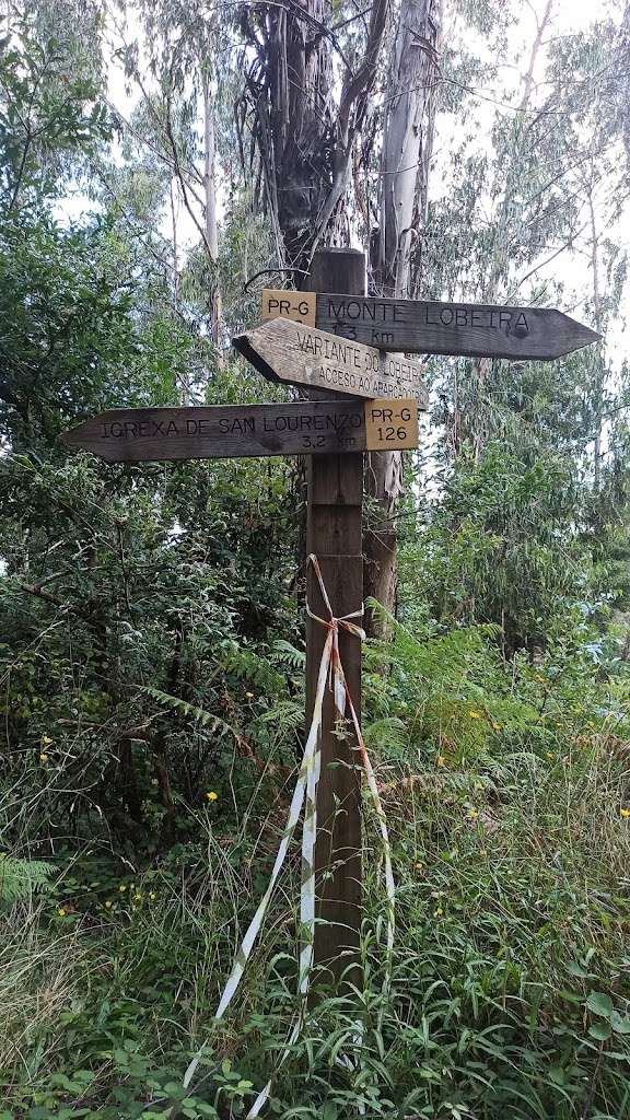 Cartel de rutas Lobeira