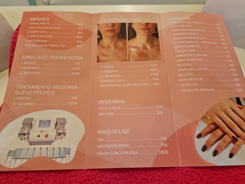 Esmalt Salon de Belleza — Carta