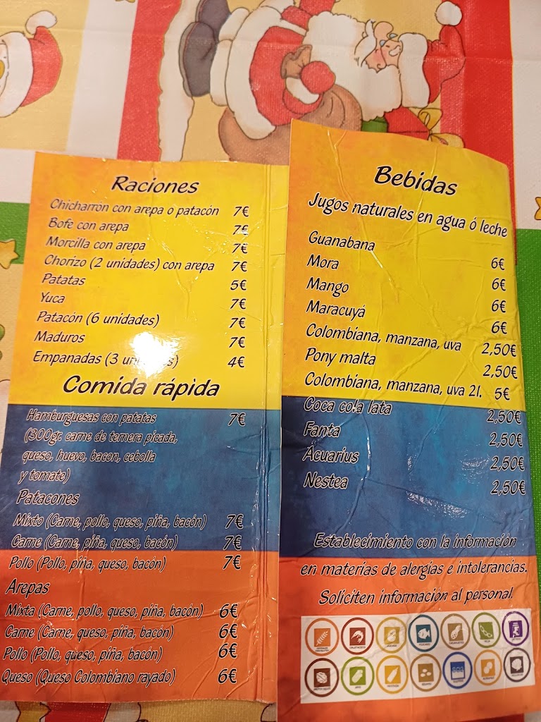 Mi Taberna — Carta