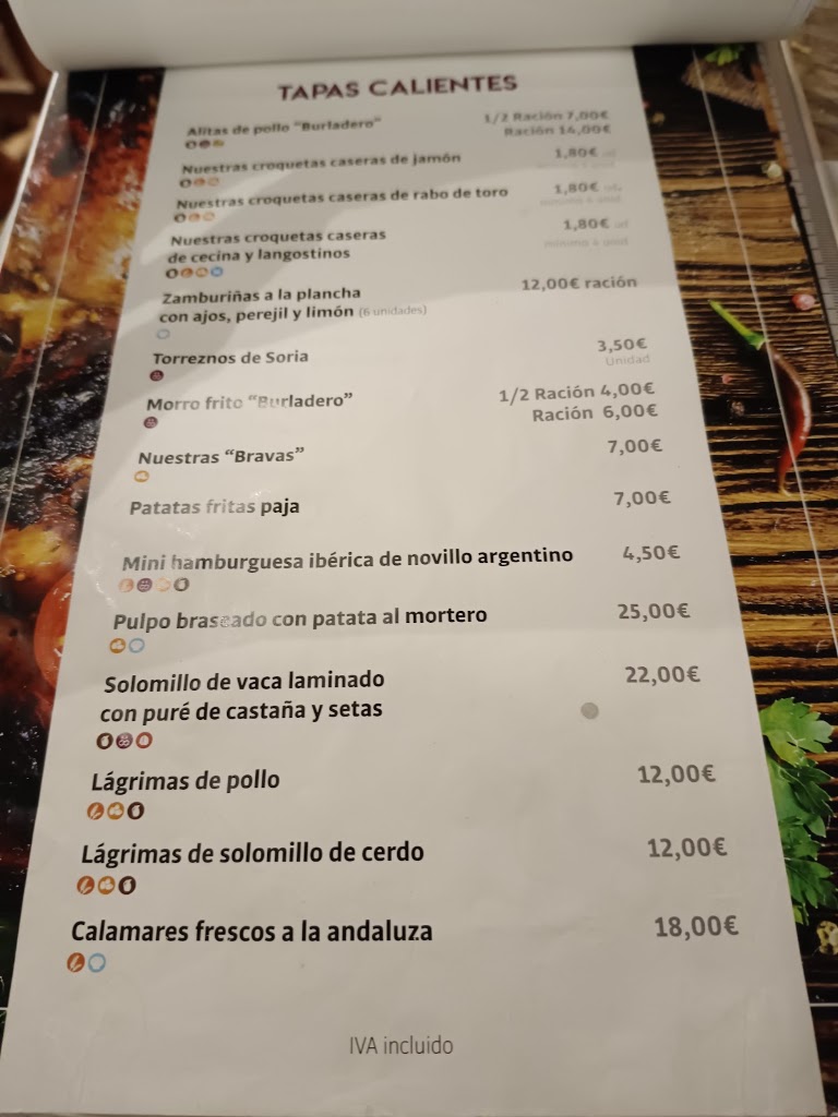 Burladero de Cha Sisco — Carta