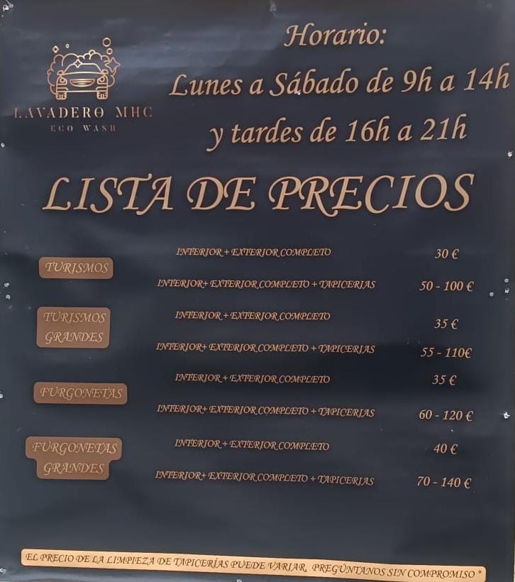 Lavadero MHC — Del propietario