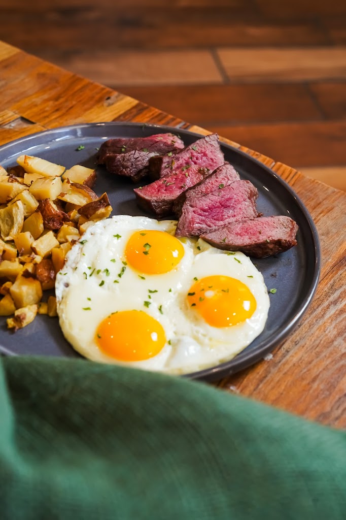 Steak and eggs