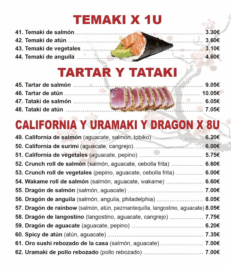 SUSHI LAI — Carta