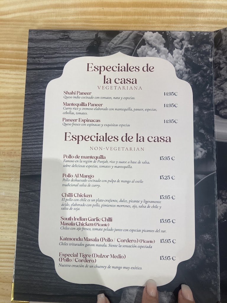 ROY'S TRULY INDIAN TASTE SINCE 1970 — Carta
