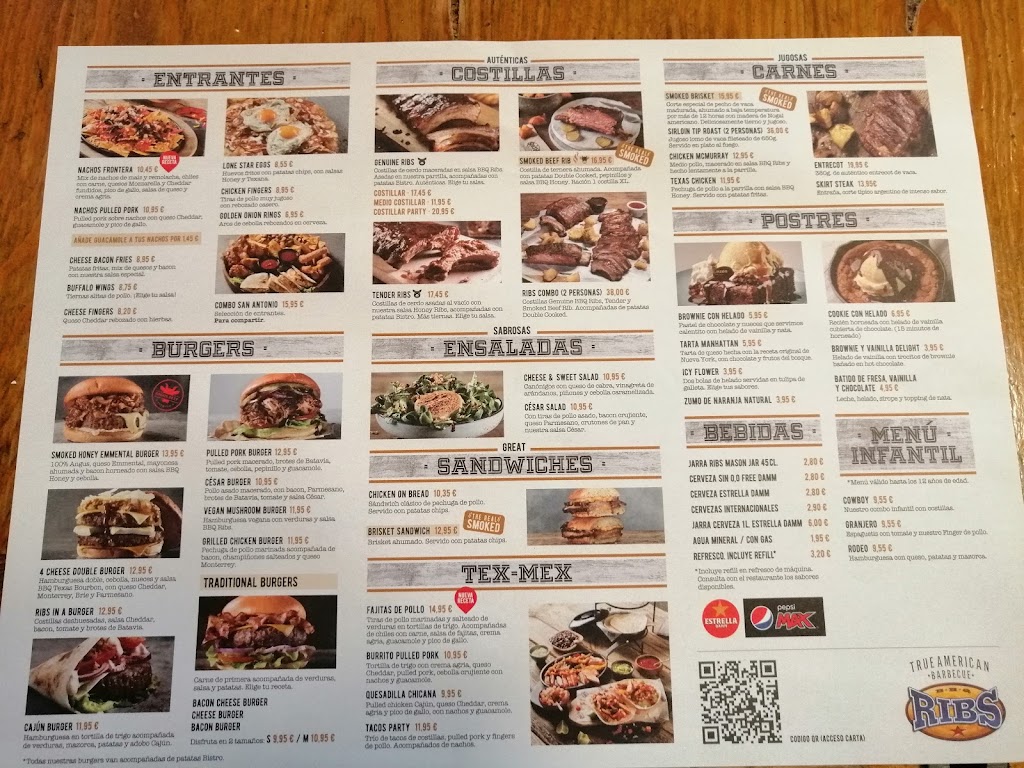 RIBS SAN SEBASTIAN DE LOS REYES — Carta