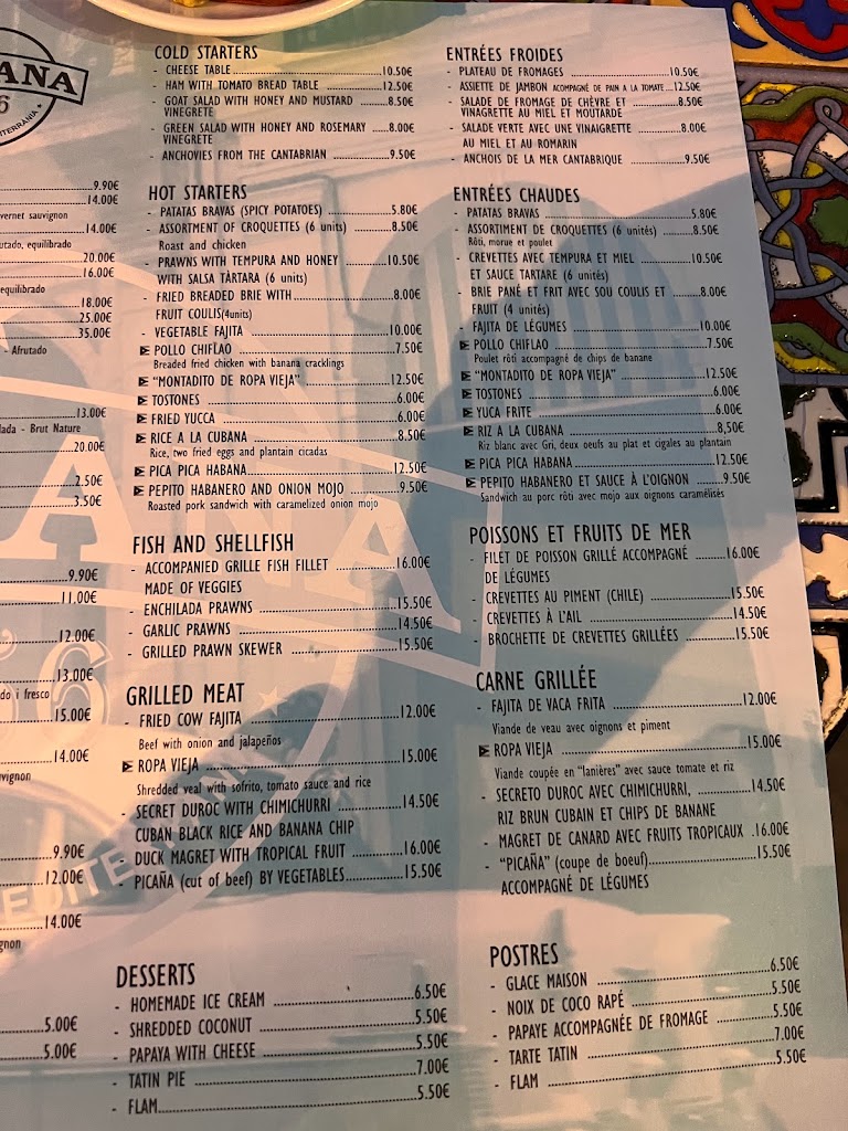 Habana 1956 — Carta