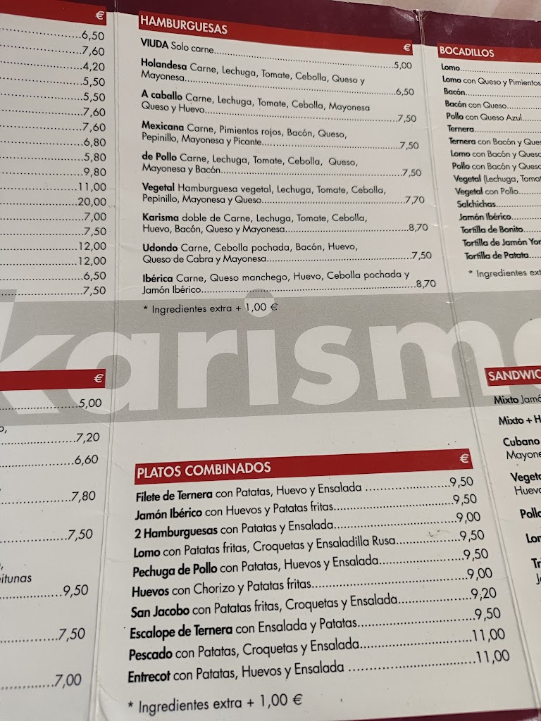 KARISMA — Carta