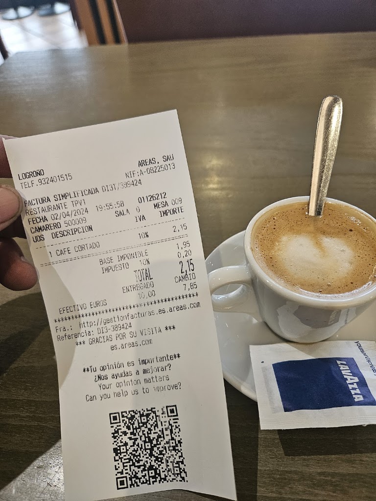 Area de Servicio Logrono La Pausa — Cortado