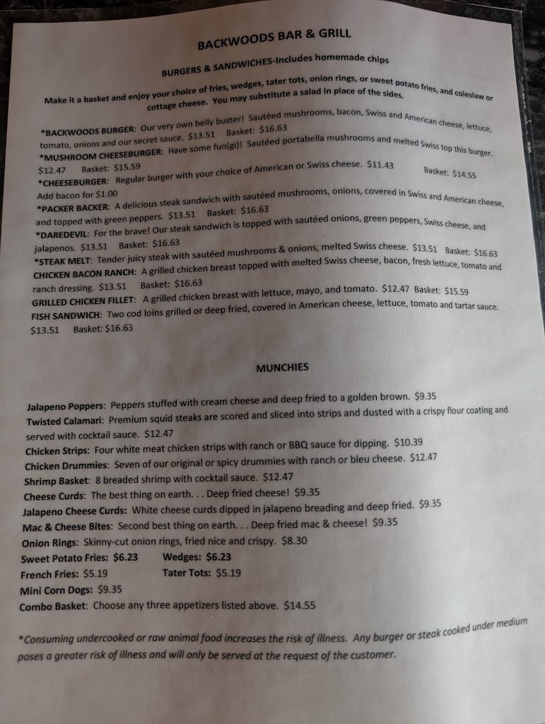  Backwoods Bar & Grill