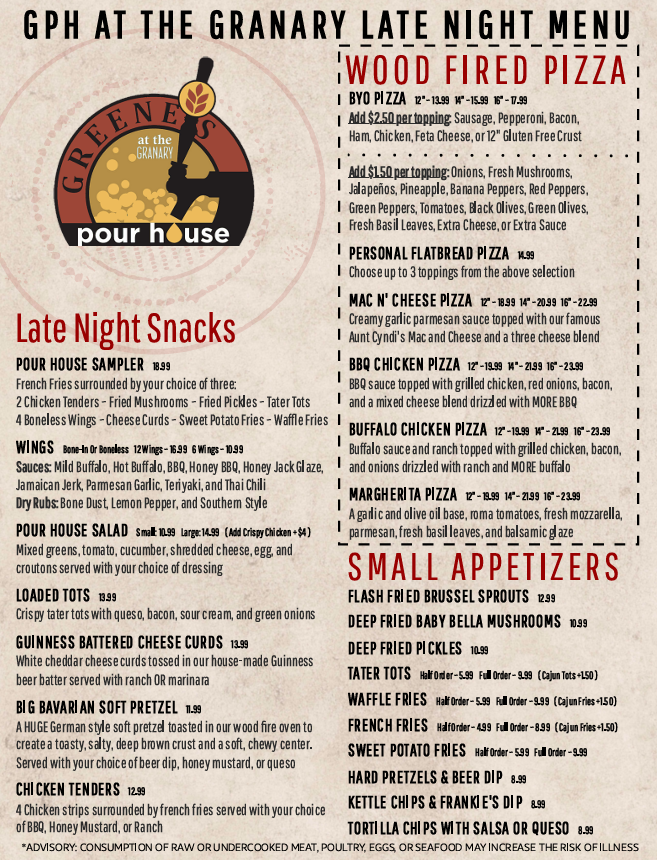  Greene's Pour House at the Granary