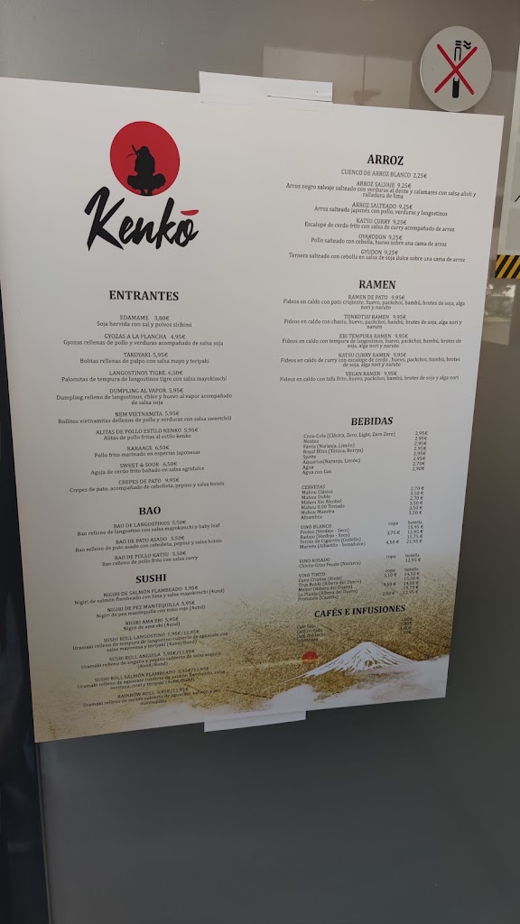 Kenko Restaurante — Carta
