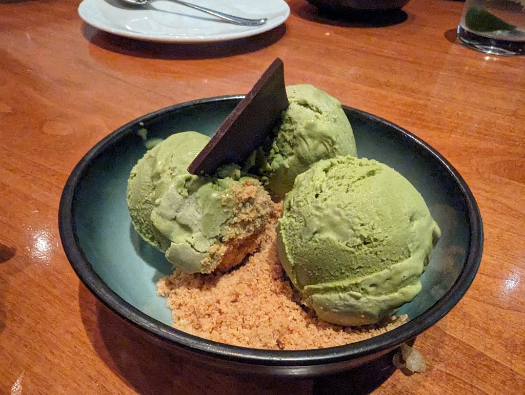 Green tea ice cream