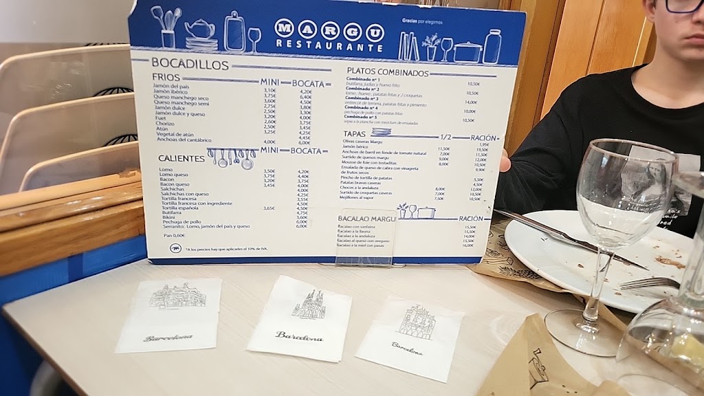 Restaurante Margu | Gava — Carta