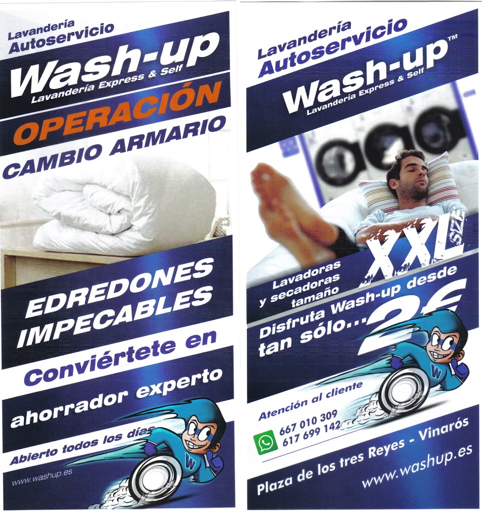 Wash-up Lavanderia autoservicio Vinaros