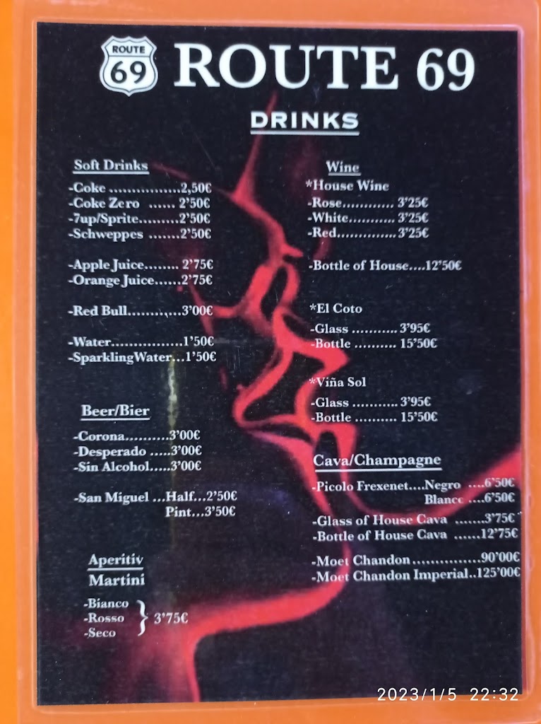 Route69 Swinger Meeting-Point — Carta