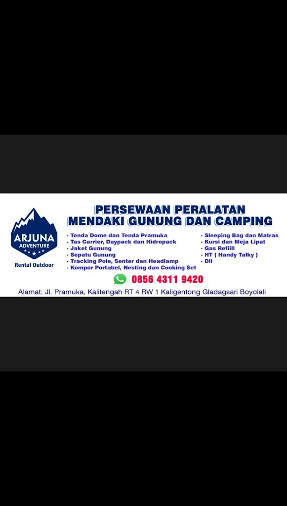 "Arjuna Adventure" Rental Outdoor