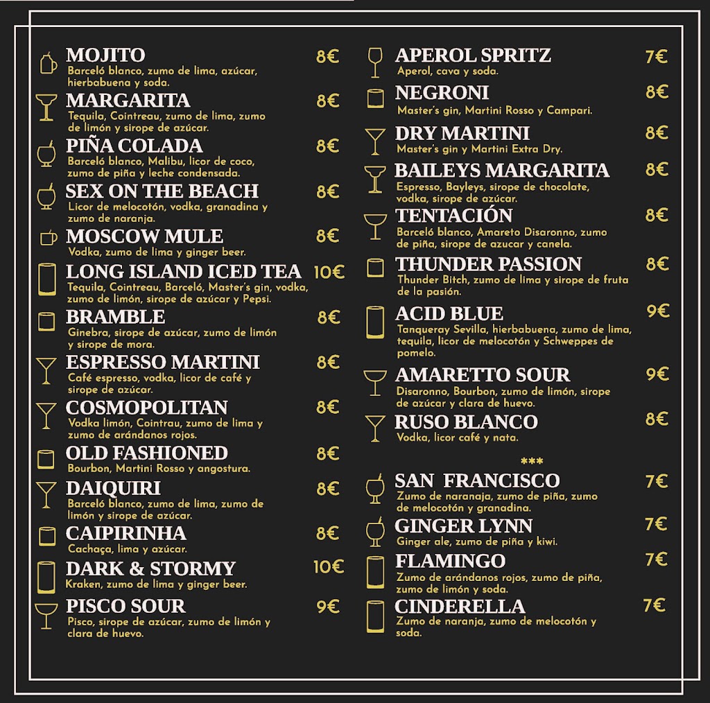 Bar La Dolce Vita — Carta