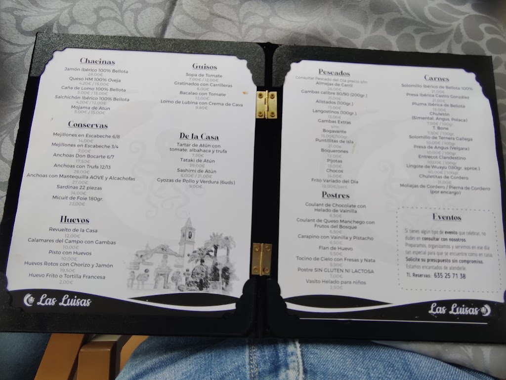 Las Luisas: Bar & Restaurante — Carta