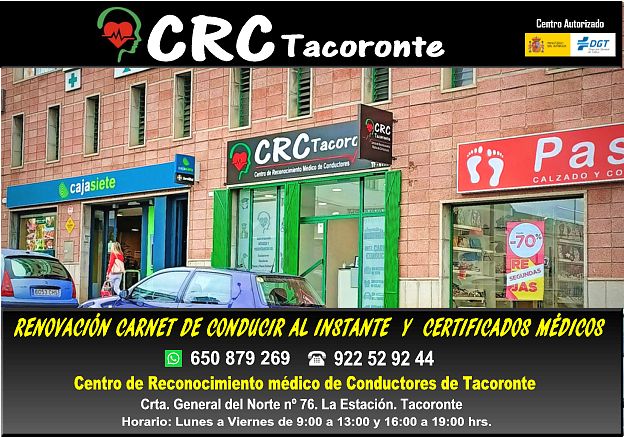 CRC TACORONTE - Renovacion de carnets de conducir al instante.