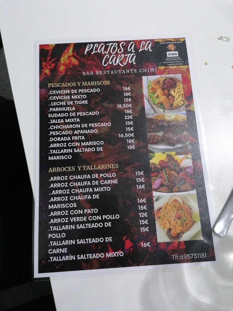 Bar Chimi Cafe — Carta